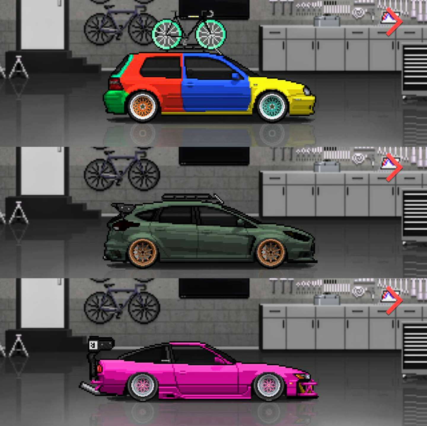 Pixel Car Racer Gameplay